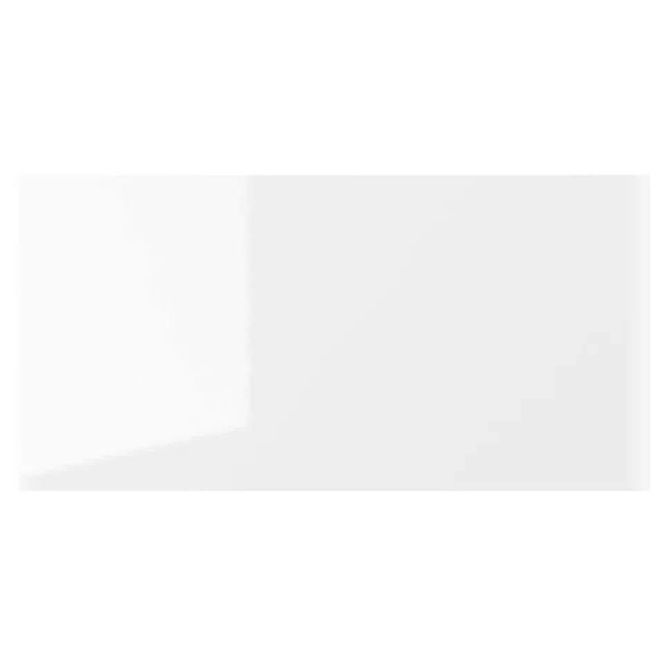 RINGHULT white glossy kitchen cabinet front.