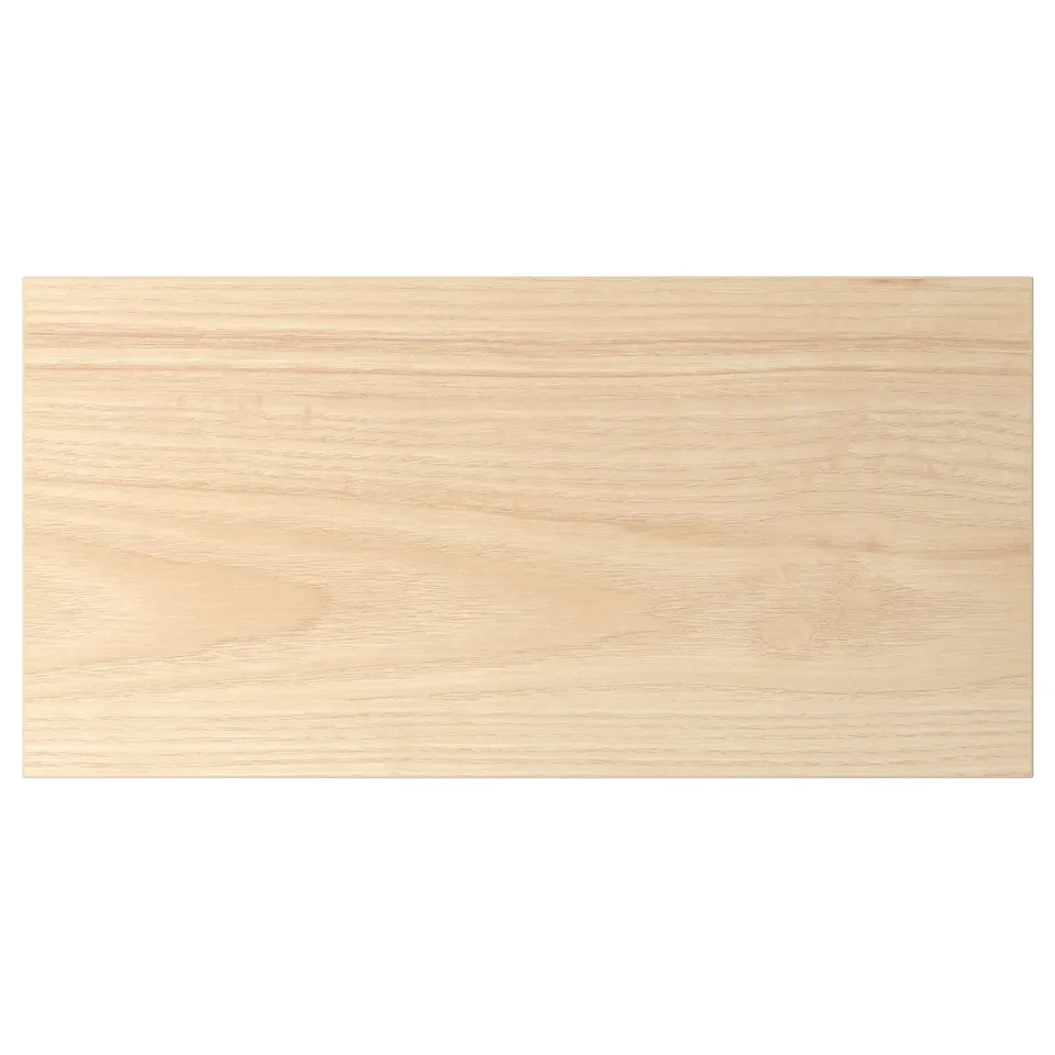 ASKERSUND light ash wood grain drawer front, sleek and modern design with melamine surface for durability.