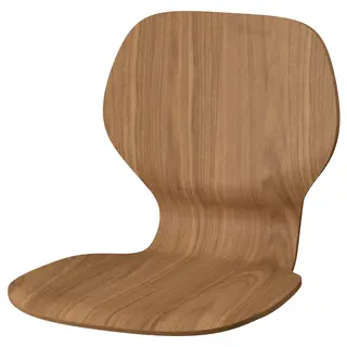 SKÅLSTA seat shell, walnut veneer, Depth 47 x Height 43 x Width 45 cm