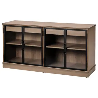 LANESUND sideboard, grey-brown, 161x47x81 cm