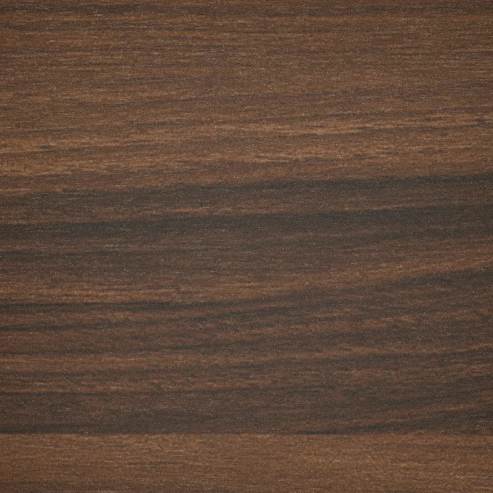 Rich, smooth woodgrain texture on a durable laminate surface, ideal for kitchen worktops.