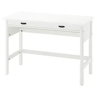 BRYTNING desk, white, 110x53x75 cm