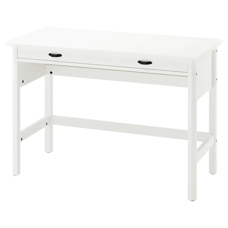 BRYTNING Desk, white, 110x53x75 cm
