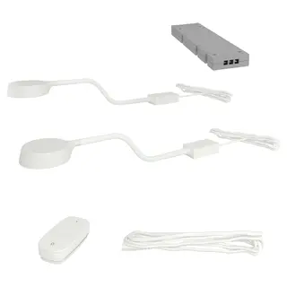 YTBERG / TRÅDFRI lighting kit, white, Height 2 x Length 36 x Width 6.8 cm