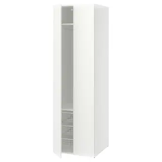 LASTARE wardrobe combination, white, 60x62x201 cm