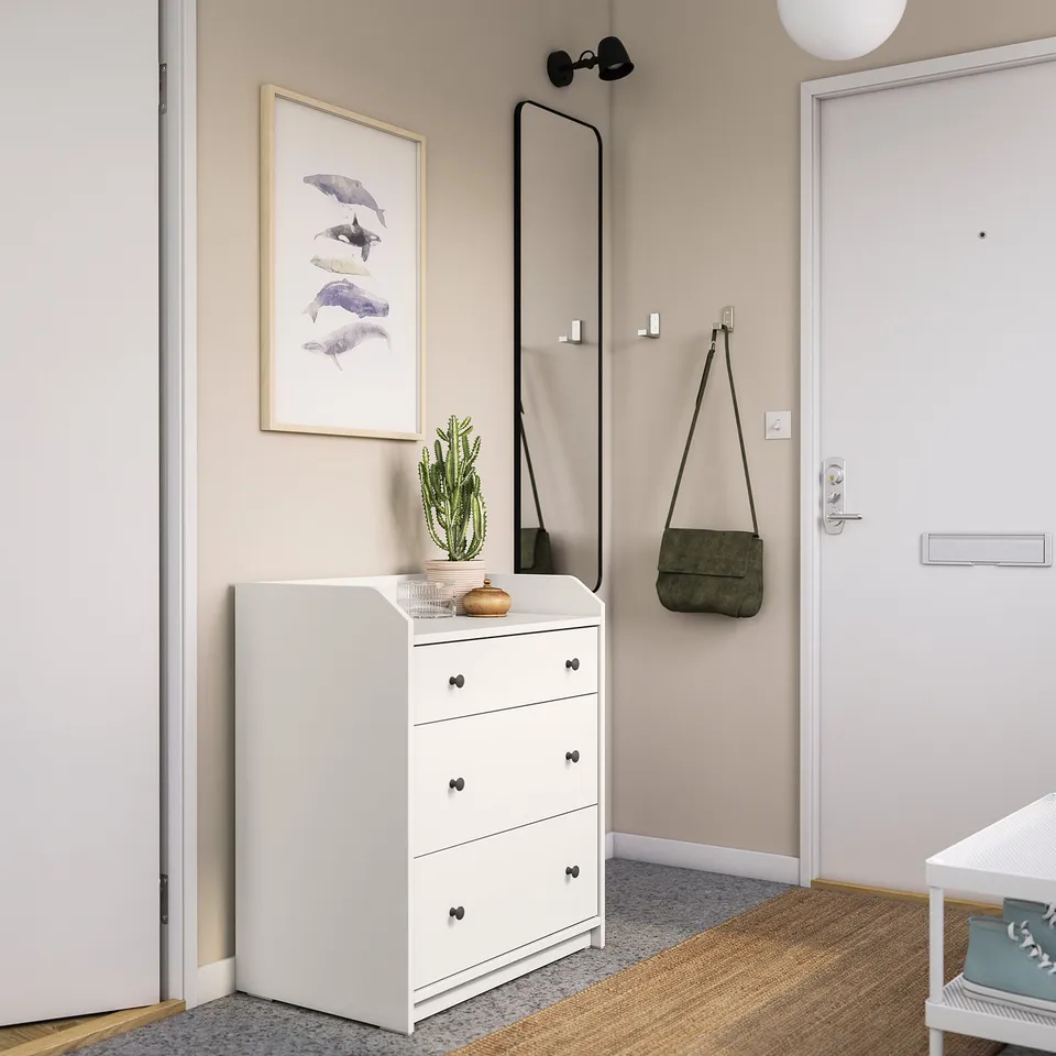 part: HAUGA chest of 3 drawers