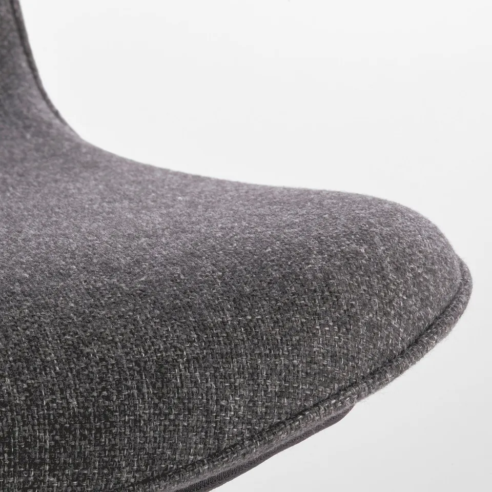 Durable, high-quality office chair cushion, upholstered in thick, textured fabric for comfort.