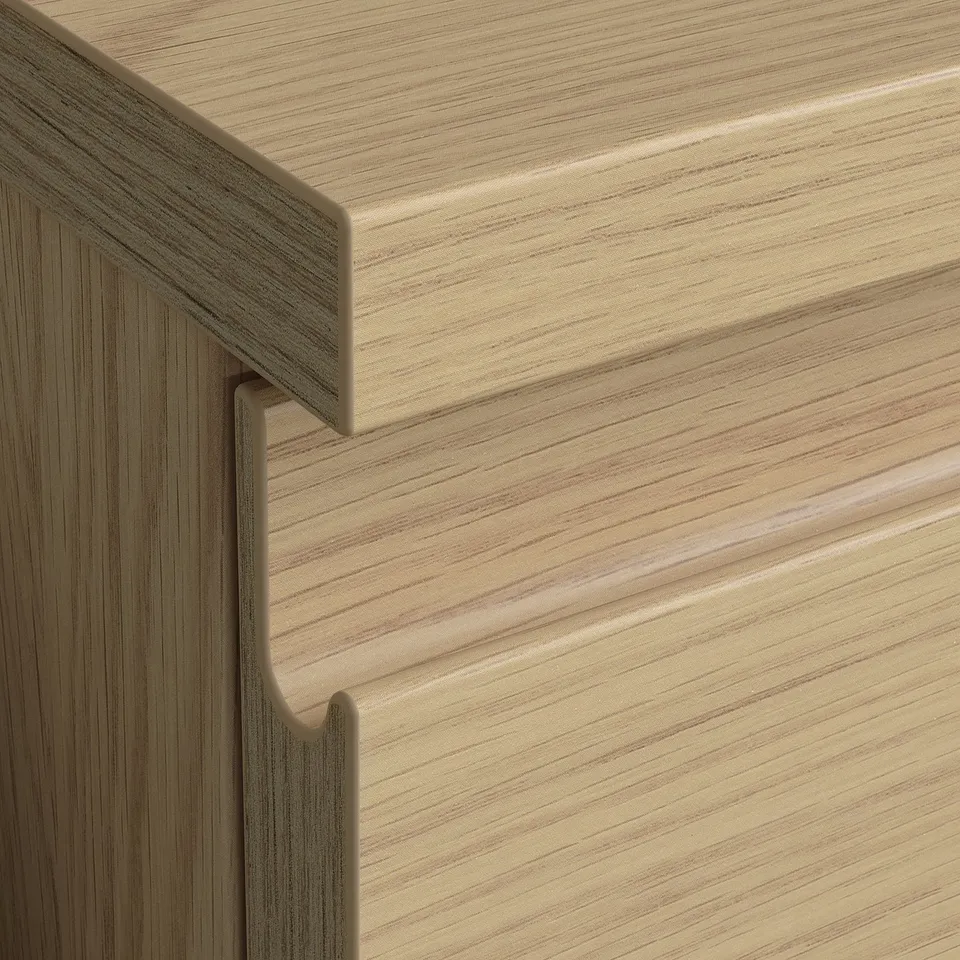 STORKLINTA Chest of 2 drawers, oak effect, 40x50x53 cm