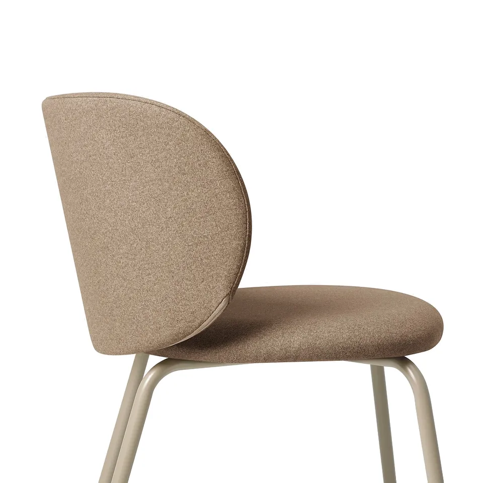 TONSTAD / KRYLBO Table and 6 chairs, oak veneer/Tonerud dark beige, 200x85 cm