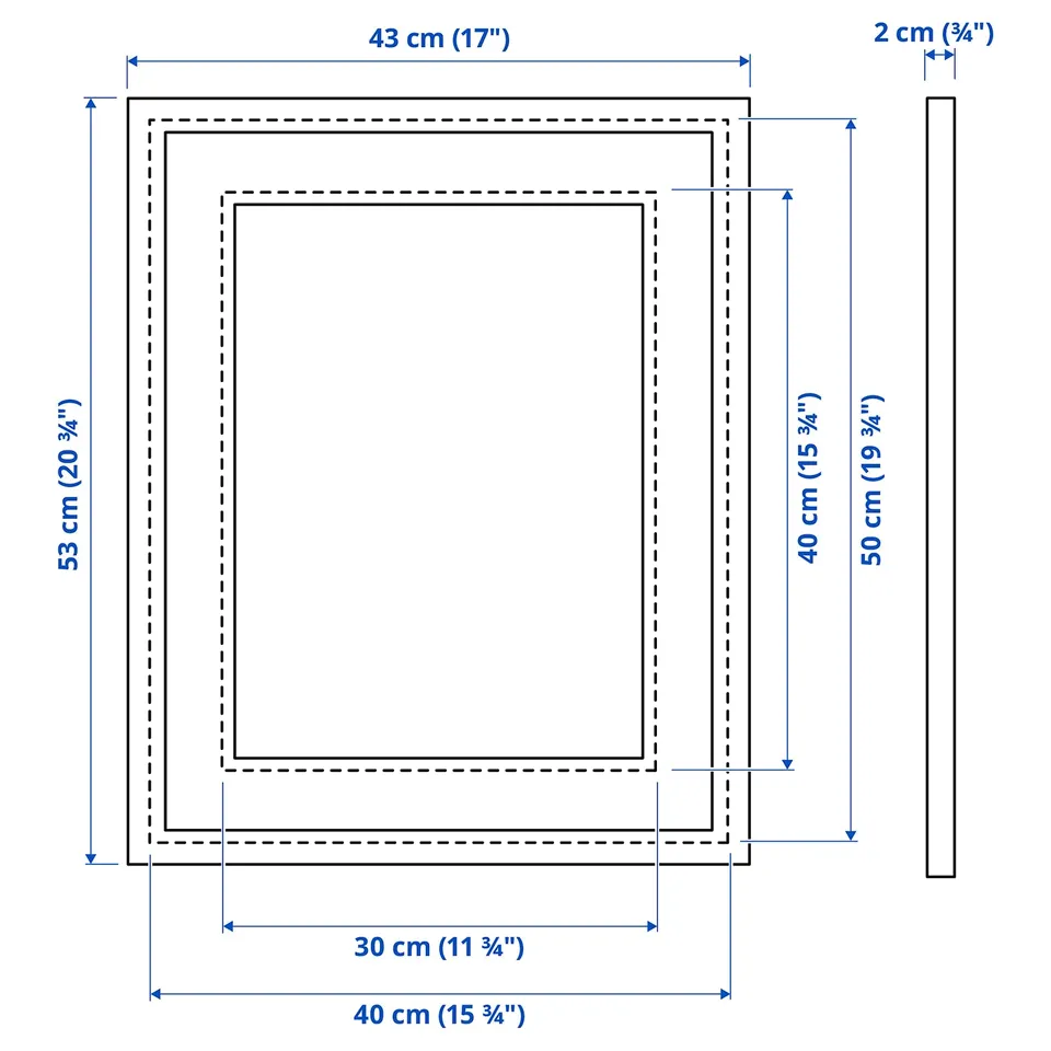 Illustration with measurements for the product: SILVERHÖJDEN.