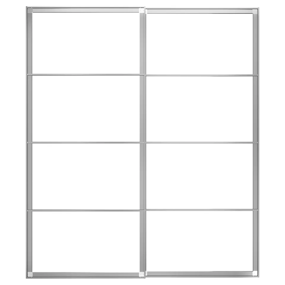 part: PAX pair of sliding door frames w rail
