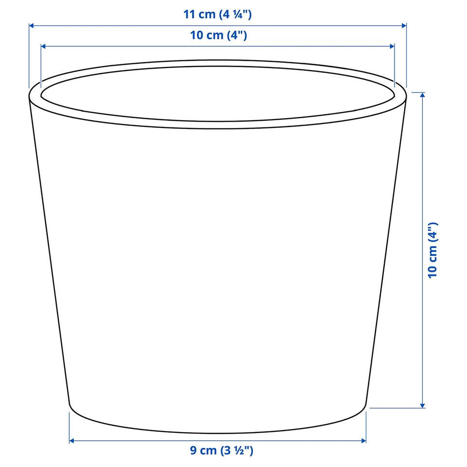 Illustration with measurements for the product: SOJABÖNA.