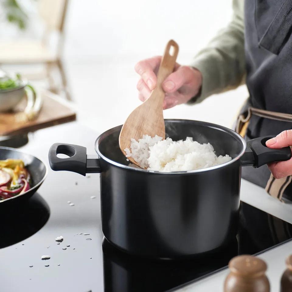MAJFISK 3-piece kitchen utensil set, acacia