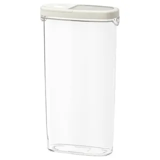 IKEA 365 + dry food jar with lid, transparent/white, 2.3 l