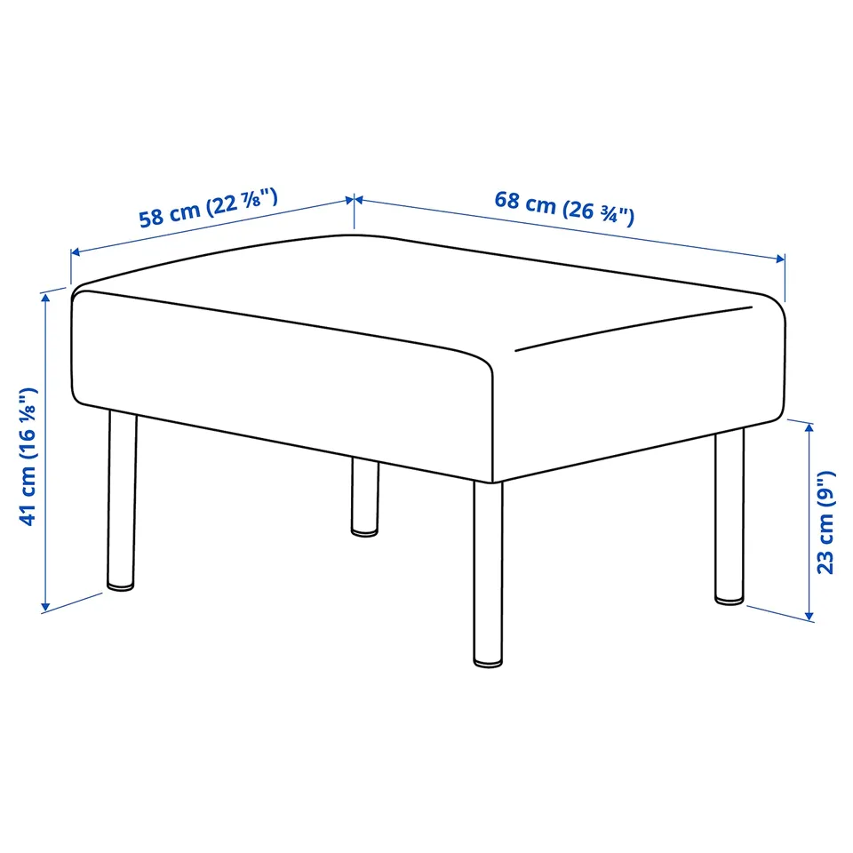part: GLOSTAD footstool