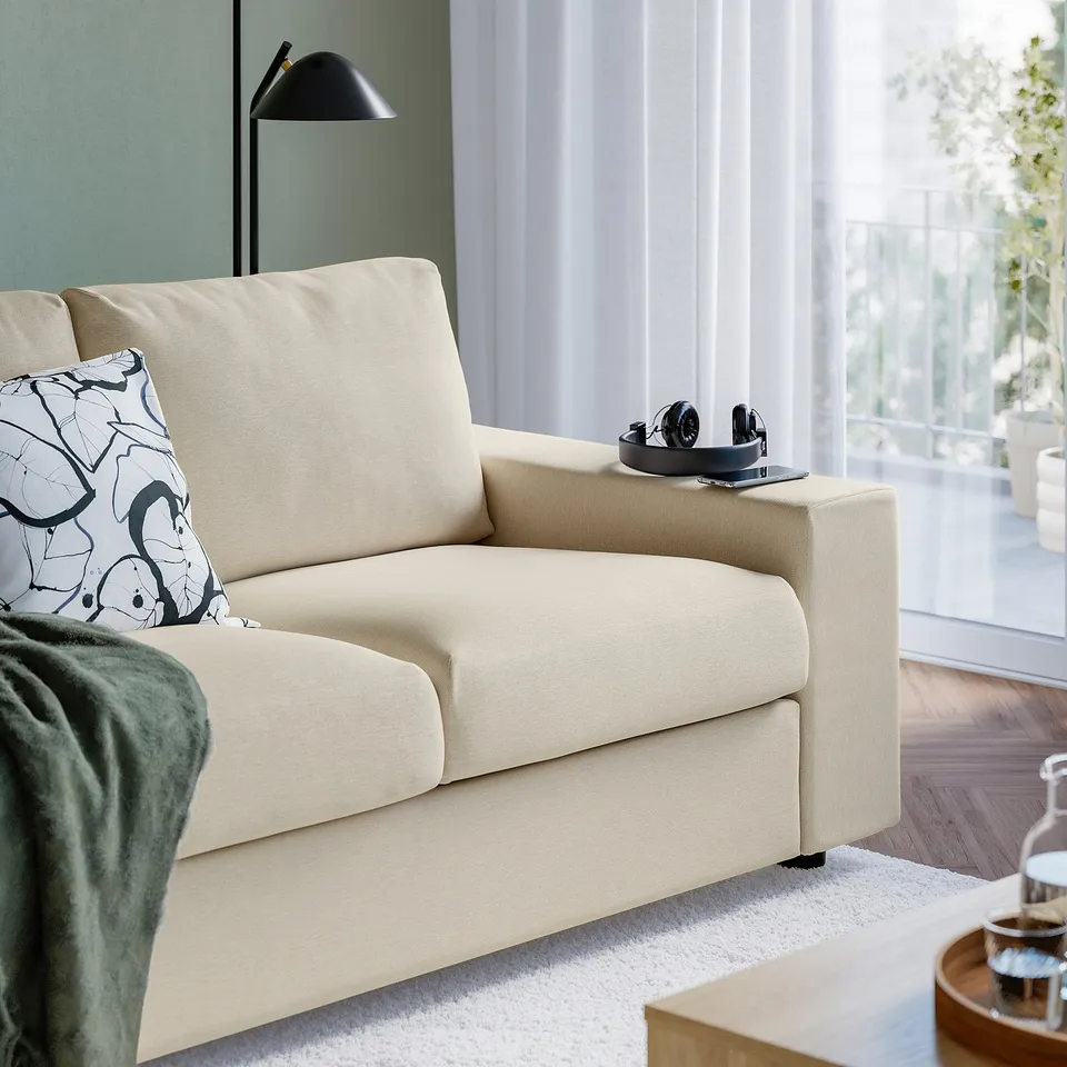 VIMLE 4-seat sofa, Knäbäck light beige