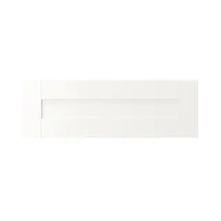 SANNIDAL drawer front, white, 60x20 cm