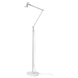 NYMÅNE floor/reading lamp, white, Height 170 cm