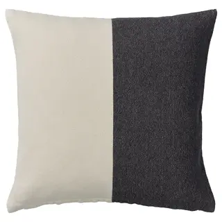 SOLUPPGÅNG cushion cover, black/beige, Length 50 x Width 50 cm