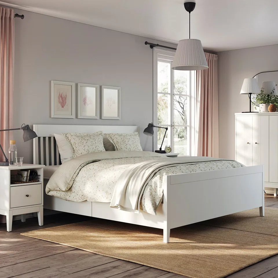 part: IDANÄS bed frame with storage