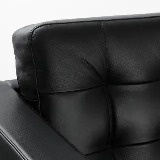 LANDSKRONA two-seat sofa frame, Grann/Bomstad black, Width 164 x Depth 89 x Height 78 cm