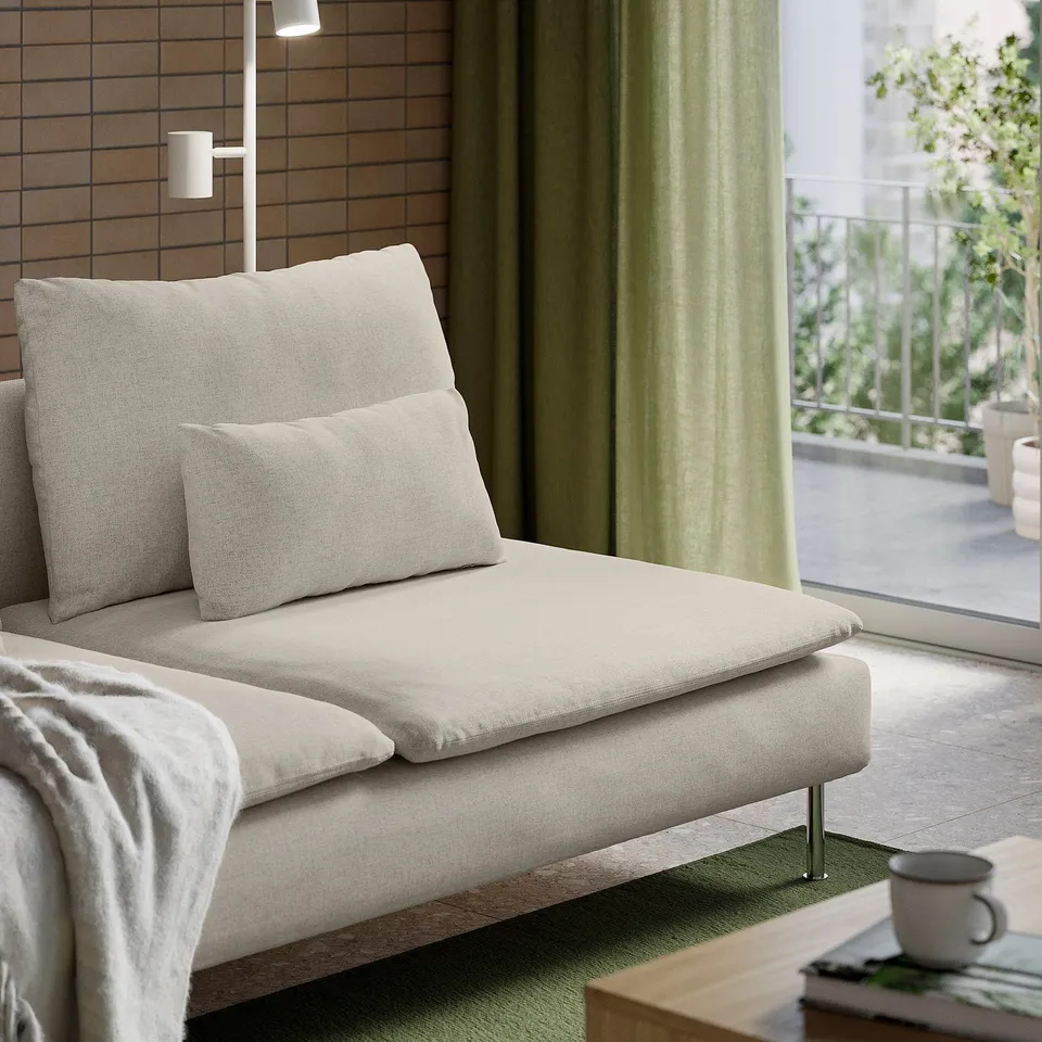 SÖDERHAMN 1-seat section, Gunnared beige