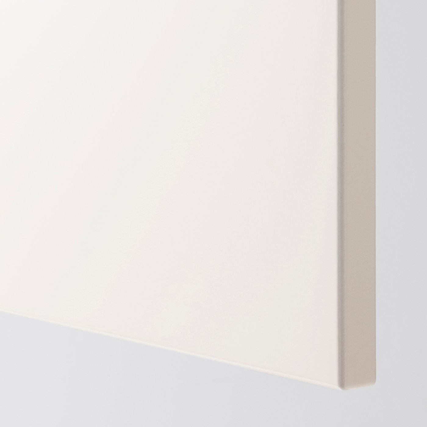 Sleek white kitchen cabinet closeup, smooth, clean lines, modern design.