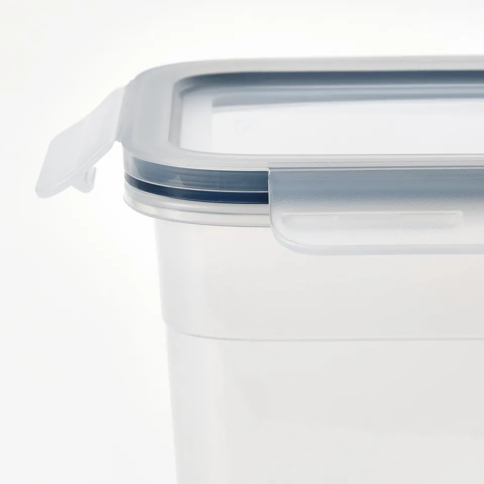 IKEA 365+ Food container with lid, rectangular/plastic, 4.2 l