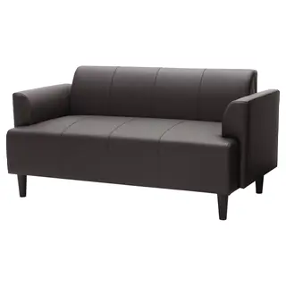HEMLINGBY two-seat sofa, Bomstad dark brown, Width 145 x Depth 71.5 x Height 71.5 cm