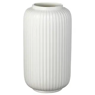 STILREN vase, white, 22 cm