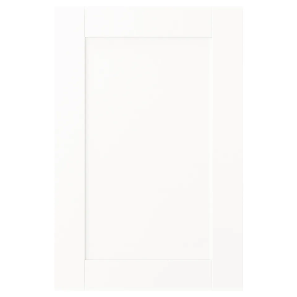 SANNIDAL door for platsa storage, white, particleboard, simple design.