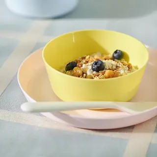 KALAS set: plate + bowl, mixed colours