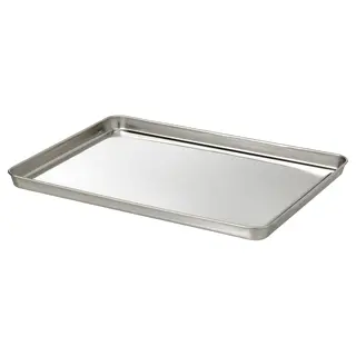 GRILLTIDER serving tray, stainless steel, Length 40 x Width 30 cm