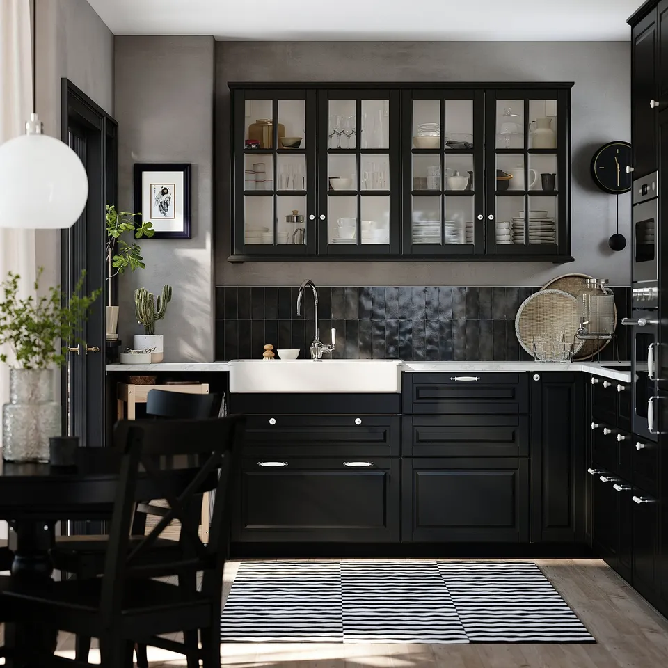 part: BODBYN 2-p door f corner base cabinet set