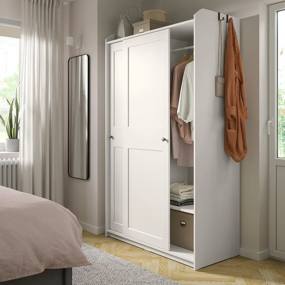 part: HAUGA wardrobe with sliding doors