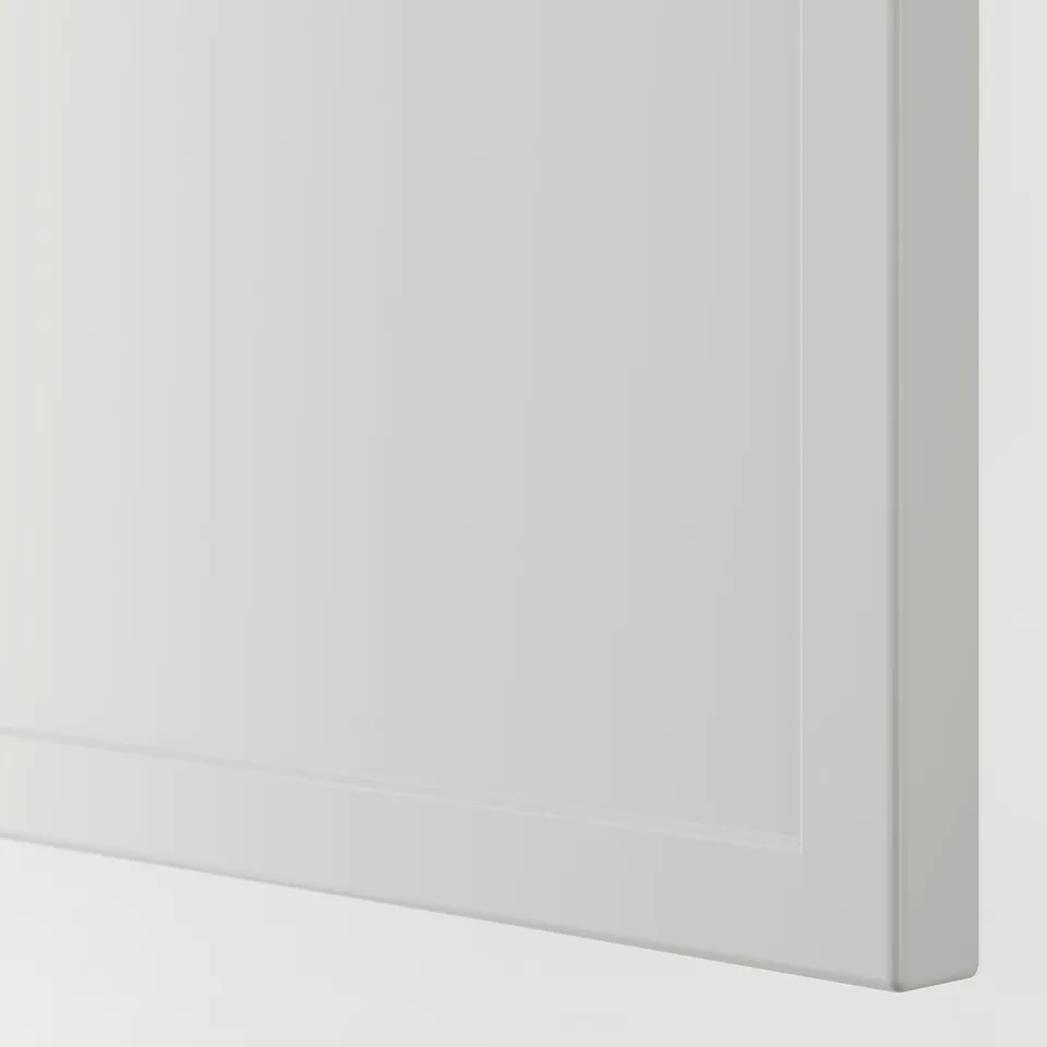 ASPUDDEN Decorative cover panel, light grey, 39x80 cm