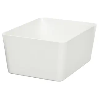KUGGIS box, white, 13x18x8 cm