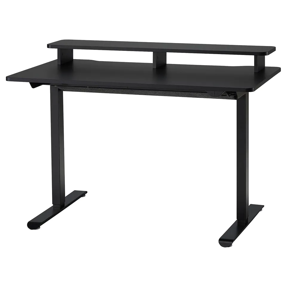 TRAVSPORT / MILLBERGET Desk and chair, electric black