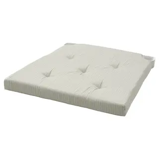JUSTINA chair pad, light green, 42/35x40x4 cm