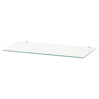 HEMNES glass top, transparent, 54x38 cm
