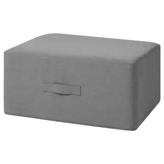 VITHÄLL mattress/pouffe, extra firm/Vissle grey, 80x200 cm