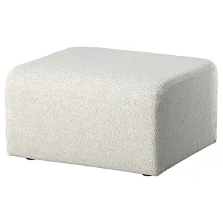 STOCKHOLM 2025 pouffe, Djurmo grey/white, Height 40 x Length 65 x Width 69 cm