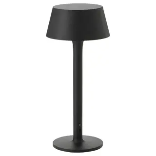 AVHÅLL LED portable lamp, battery-operated dimmable/black outdoor, 29 cm