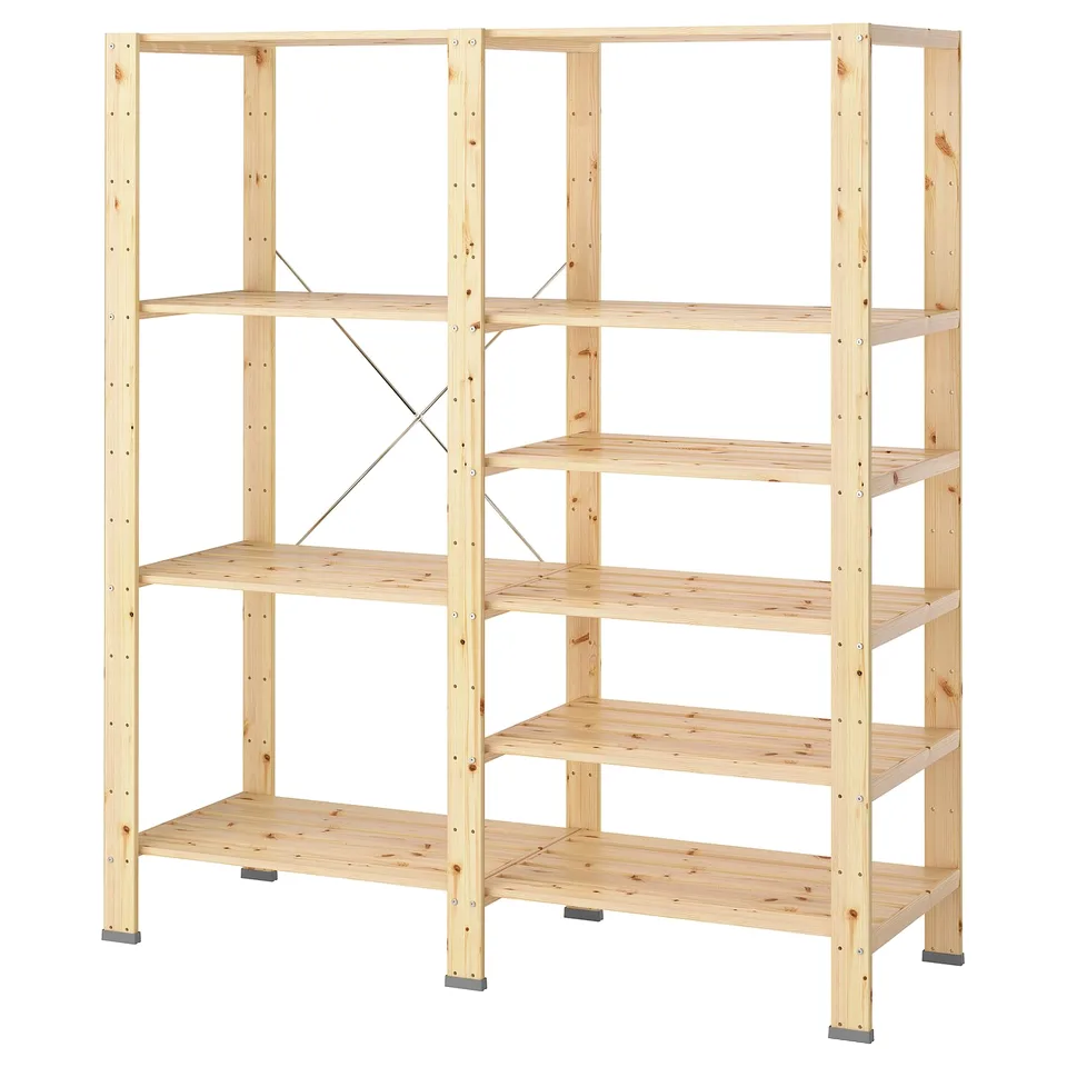 HEJNE 2 sections, with end protectors/softwood, 154x50x172 cm
