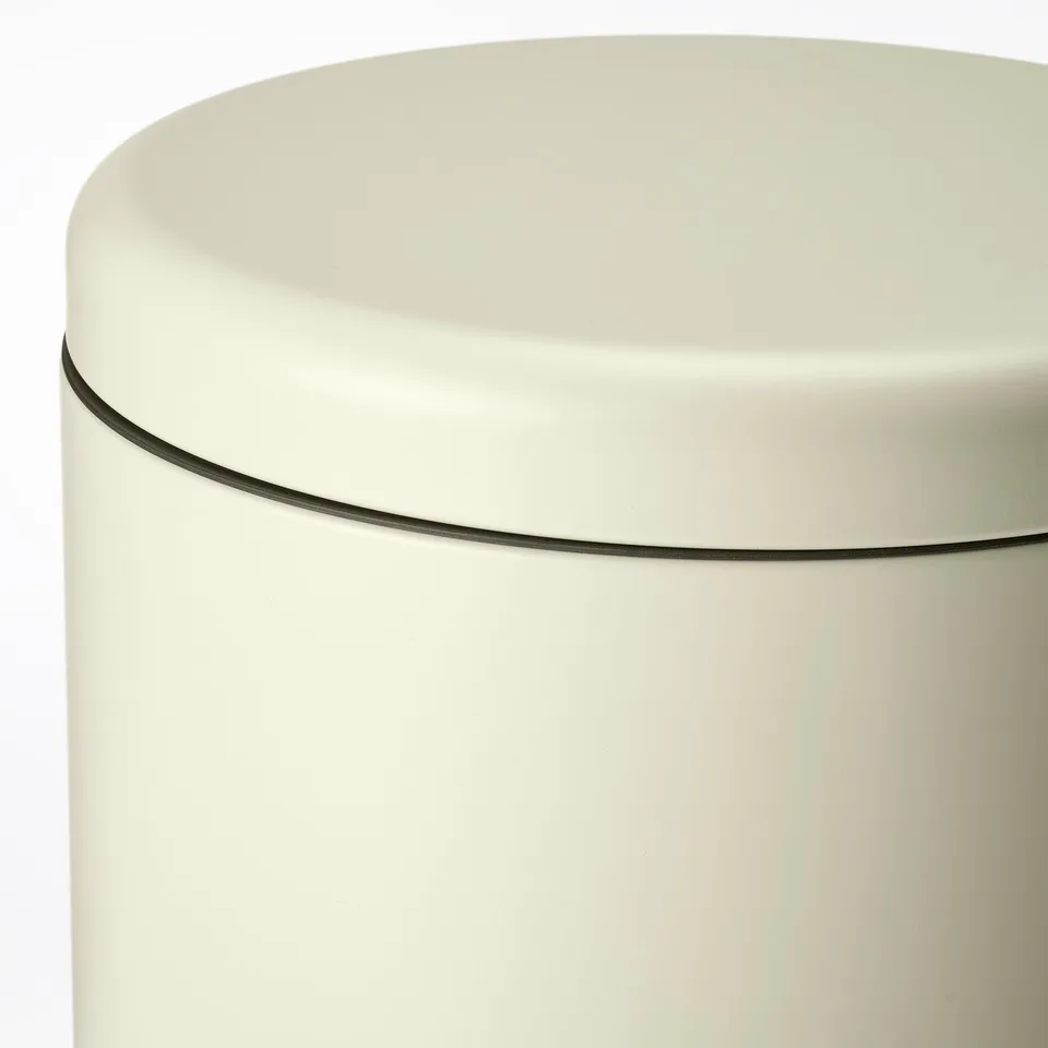 STENTRAPPA Pedal bin, light grey-beige, 18 l