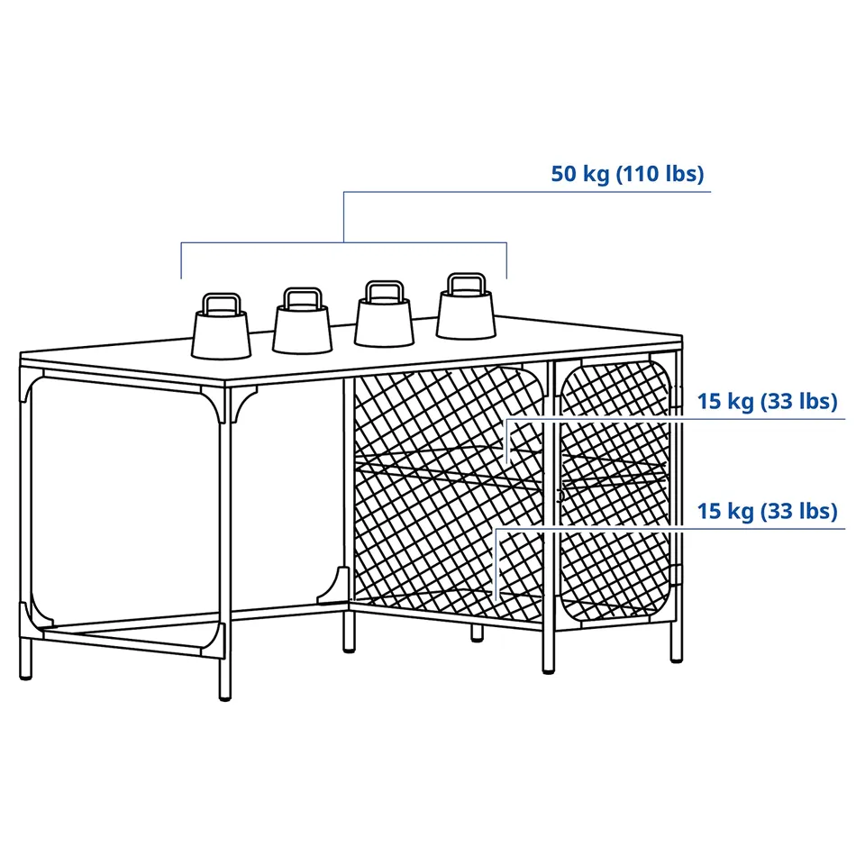 Illustration with measurements for the product: FJÄLLBO.