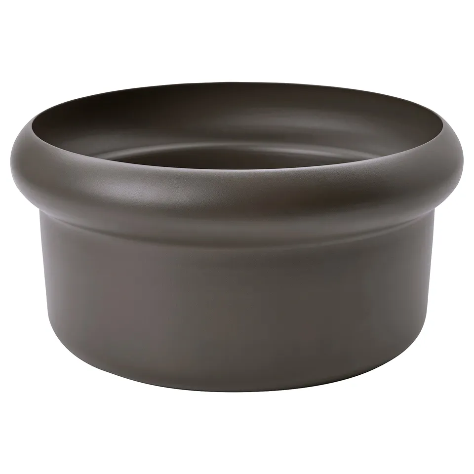 MÅBÄRSBUSKE Plant pot, outdoor dark beige, 44 cm