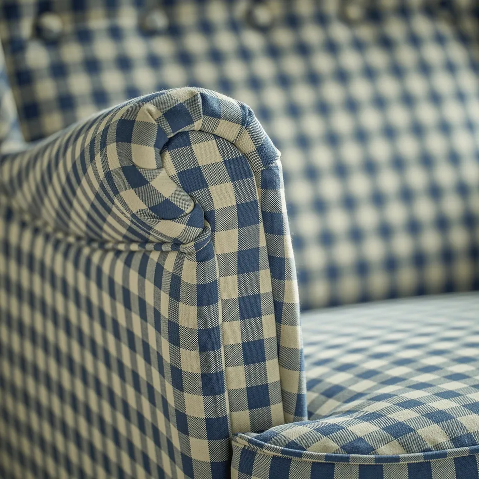 STRANDMON Wing chair, Sulviken blue/beige