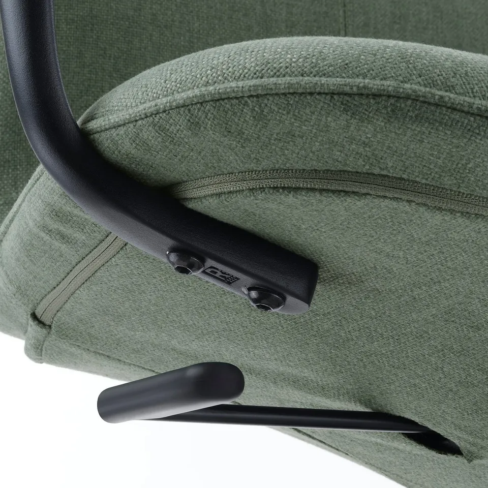 Ergonomic office chairs with adjustable tilt and lumbar support.
