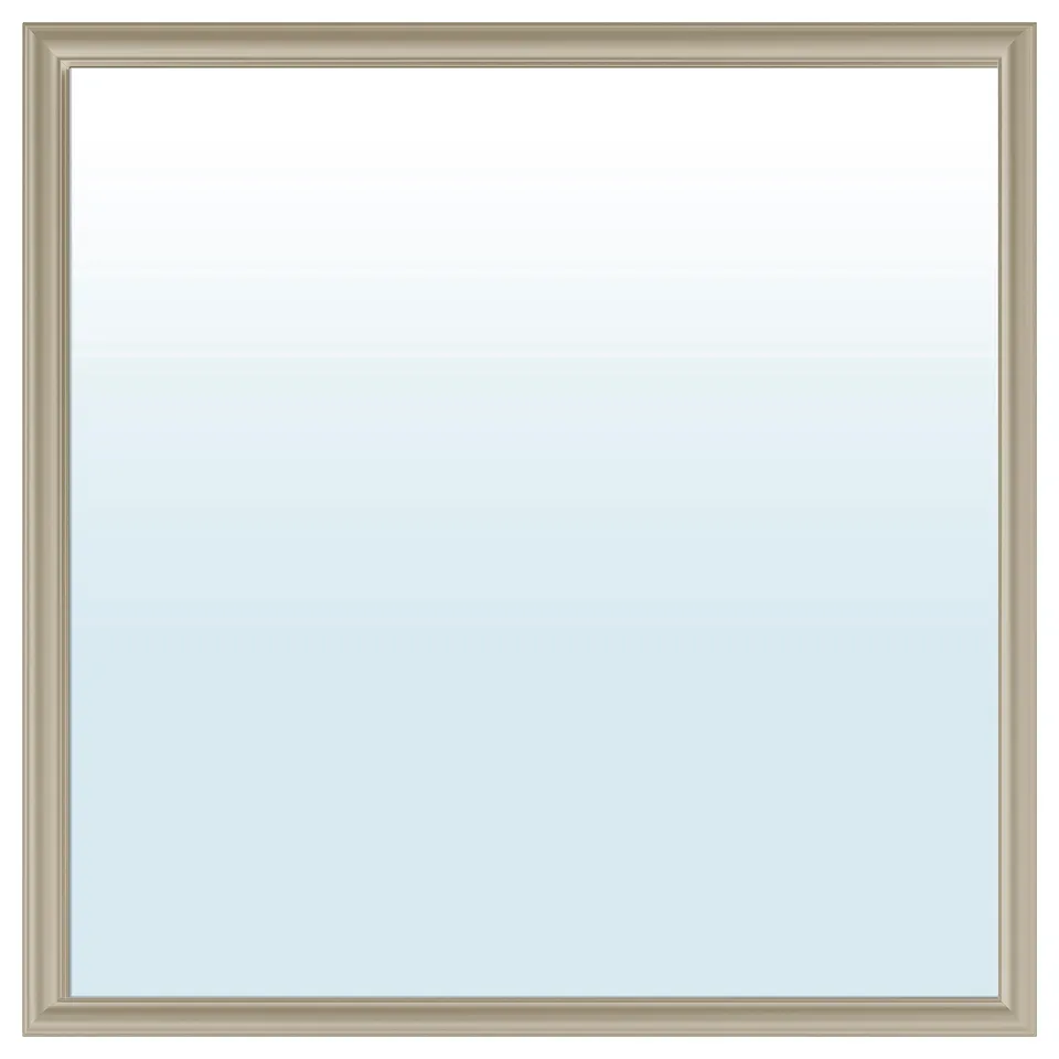 NYPONBUSKE Mirror, grey-beige, 65x65 cm